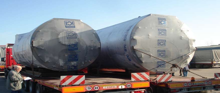 Transport von Dampfkesseln von Italien nach Kasachstan