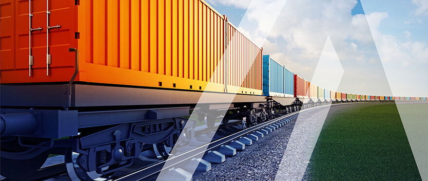 Transport von Gütern im Rahmen von beschleunigten Containerzügen
